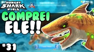 FINALMENTE COMPREI O TUBARÃO ATÔMICO  HUNGRY SHARK WORLD [upl. by Urbanus698]