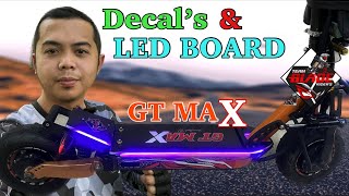 Modified Ninebot Max  Decals and LED Board Installation  James Angelo TV  Vlog 145 [upl. by Ahseel]