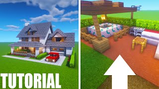 Minecraft Tutorial How To Make A Modern Suburban House 1 Part 2 quot2020 Tutorialquot [upl. by Ynnij]