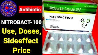 Nitrobact100 Nitrobact capsules use in hindi nitrobact of benefits Dosessideeffect Nitrofurantoin [upl. by Palecek]