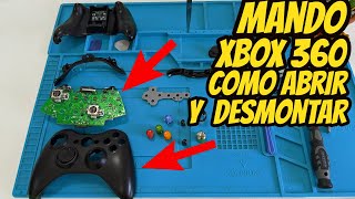 Mando Xbox 360 Como Abrir y Desmontar  Para Reparar Vibradores Placa Base Botones [upl. by Ihtraa]