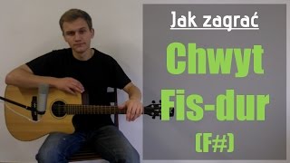 Jak zagrać Chwyt Gitarowy Fisdur Akord F na gitarze  JakZagracpl [upl. by Geiss]