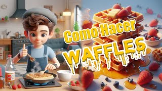 Como hacer waffles [upl. by Sonni]