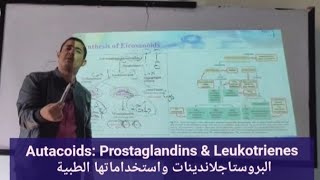 Autacoids Prostaglandins and leukotrienes تصنيع البروستاجلاندين واستخداماتها الطبية [upl. by Akeem285]