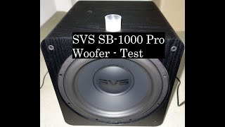 SVS SB1000 Pro  Woofer Test – Die Wanderschaft eines Messbechers [upl. by Salmon]