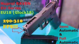 Raven EUSeries Glock18 Gas Blowback Pistol [upl. by Sterrett]