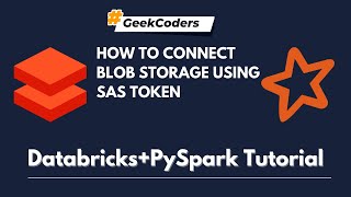 How to connect Blob Storage using SAS token using Databricks  Databricks Tutorial [upl. by Esenahs108]