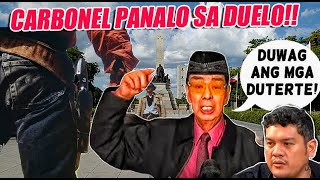 CARBONEL PANALO SA DUELO NILA NI BASTE SA LUNETA [upl. by Attenweiler]