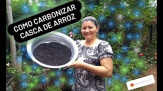 Como carbonizar casca de arroz para um super substrato [upl. by Ainahs]