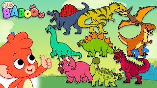 ABC Dinosaurs with Club Baboo  Dinosaur Babies and more dino videos [upl. by Nomae]