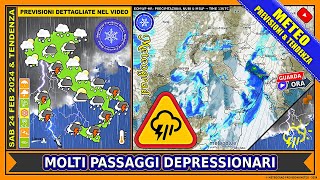 METEO • Perturbato Depressioni con Tanta Pioggia  Previsioni e Tendenza [upl. by Linson]