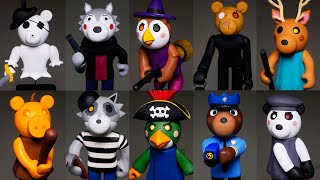 Making all Roblox Piggy Book 2 Characters ➤ Part 5 ★ Polymer Clay Tutorial [upl. by Ailadi]