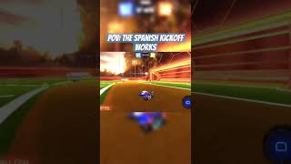 POV The Spanish kickoff actually works rocketleague [upl. by Anujra660]