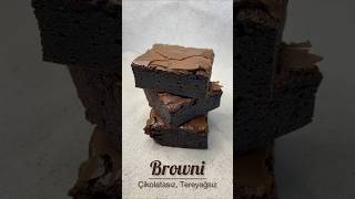 Tereyağsız çikolatasız Browni Tarif için kanala tık tık 🌸👆🏻👆🏻👆🏻brownie [upl. by Enilrad]