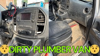 😭Interior Cleaning  Dirty Plumbers Work Van😭 [upl. by Dionis366]