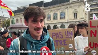 La Savoie se mobilise pour les salaires et labrogation de la réforme des retraites [upl. by Burkley696]