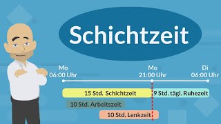 Schichtzeit Arbeitszeit und Lenkzeit im Güterkraftverkehr [upl. by Ellehsyt]