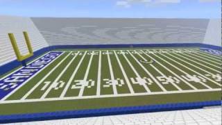 LifeSize Football Stadium in Minecraft W Download [upl. by Ikciv]