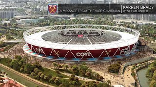 NEW STADIUM A message from the ViceChairman [upl. by Ettenaej895]