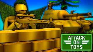 EPIC New Army Men Game Attack on Toys Gameplay New Battle Simulator Game [upl. by Aicirtak95]