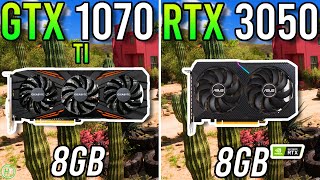 GTX 1070 Ti vs RTX 3050  Tested in 2023 [upl. by Ecirad]