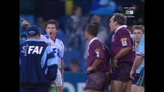 Gorden Tallis SENT OFF Origin 2000  Game 1 [upl. by Aynekal666]