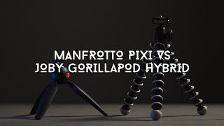 Manfrotto Pixi vs Joby GorillaPod Hybrid Best Vlogging Tripod  Review [upl. by Rhodes]