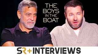 The Boys in the Boat Interview George Clooney amp Joel Edgerton On The Amazing True Story [upl. by Jandy]