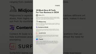🔧20 MustHave AI Tools For Your Business in 2024🔧 [upl. by Iknarf]