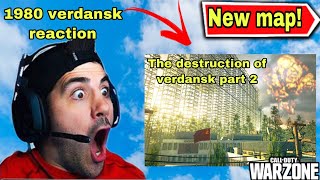 The destruction of verdansk part 2 warzone streamers reaction nuke event part 2 [upl. by Ailehc]