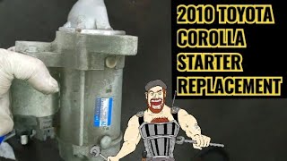 2010 COROLLA STARTER REPLACEMENT [upl. by Pansir]