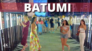 🇬🇪 4K HDR  Batumi 2024 After Dark Stunning Evening Stroll Along Jiuli Shartava Boulevard [upl. by Obala582]