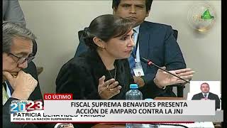 Patricia Benavides presenta acción de amparo contra la Junta Nacional de Justicia [upl. by Risser]