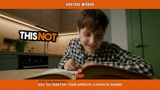 Master Your Speech 2 Minute Guide [upl. by Emee880]