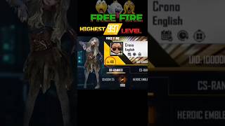 Top 3 Highest 100 Level Players You Dont Know 😱  Free Fire [upl. by Oeramed798]