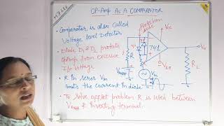 Op  Amp As A Comparator [upl. by Elvira]