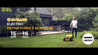 2024 Upgraded EVEAGE 16Inch 15 Amp Electric Dethatcher amp Scarifier EDS16S [upl. by Delphine]