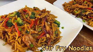 Stir Fry Noodles with Chicken Quick Easy amp Delicious [upl. by Viviyan]