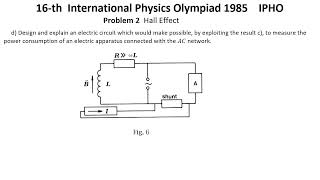 16th International Physics Olympiad 1985 IPHO Solution of Problems 13 [upl. by Ahsienad793]