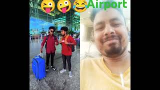 Airport funny comedy viralvideo shortvideo [upl. by Iaw942]