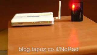 Radiation RF EMFEMR from WiFi wireless router Electromagnetic Radiation [upl. by Willett463]