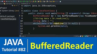 Java Tutorial 82  Java BufferedReader Class with Examples File Handling [upl. by Narmi]