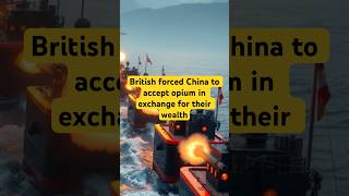 British forced China to accept opium in exchange for their wealth OpiumWars BritishEmpire [upl. by Aztilem]