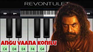 Angu Vaana Konilu Song  ARM  Easy Piano Tutorial  Perfect Piano [upl. by Eciruam]