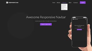 Responsive navbar Html Css amp JavaScript in Hindi [upl. by Ayirp]