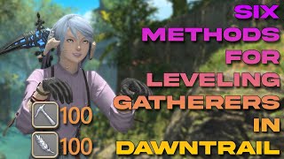 Leveling up your Gathering Jobs to 100 in Dawntrail  FFXIV [upl. by Hugo675]