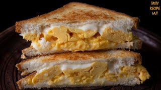 Grill Cheese Scrambled Egg Sandwich [upl. by Cazzie]