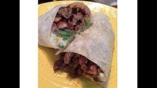 Carne Asada and Beans Burrito How To [upl. by Martynne199]