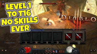 Can you beat T16 Diablo 3 without ever equipping a single skill [upl. by Mill]