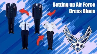 How to SetUp Your Air Force quotBluesquot Service Dress Uniform [upl. by Lisa]